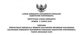 Pengelola Website dan Sistem Informasi Kalurahan